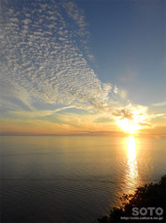 プユニ岬の夕陽（１）