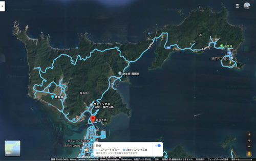 青海島グーグルマップ