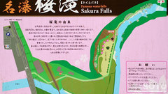 桜滝(案内板)