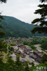 白川郷(荻町城趾からの眺め)