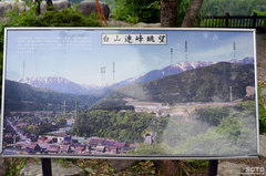 白川郷(白山連峰 案内板)
