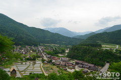 白川郷(城山天守閣展望台からの眺め)