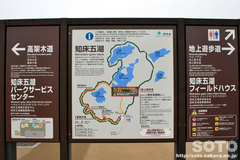 知床五湖 案内図