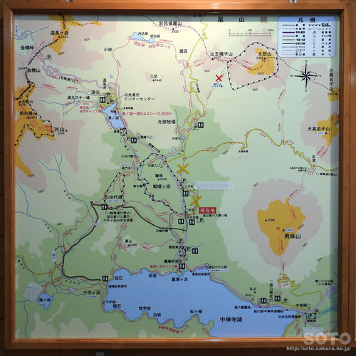 奥日光ハイキング(地図)