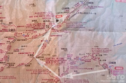 銀泉台-黒岳縦走（地図）
