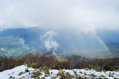 秋の黒岳登山（虹）