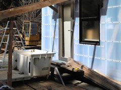 山小屋の足洗い場(1)