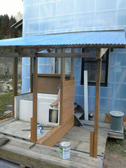 山小屋の足洗い場(2)