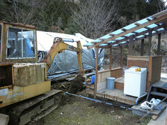 山小屋の足洗い場(追加)